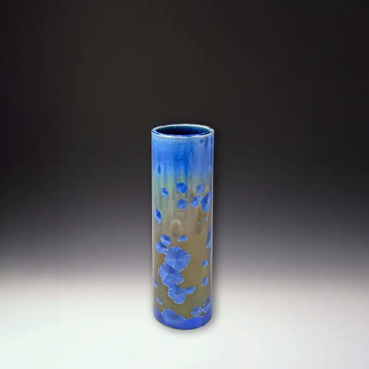 Royal Blue Cylinder Vase - 10"