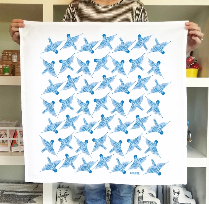 Bluebird Tea Towel - Heart of the Home Inc