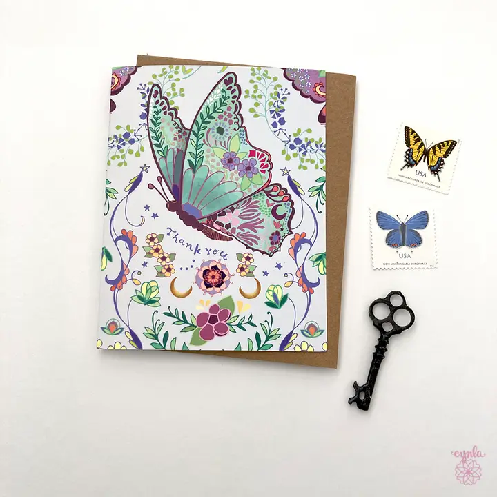 Butterfly Thank You Card - Heart of the Home LV