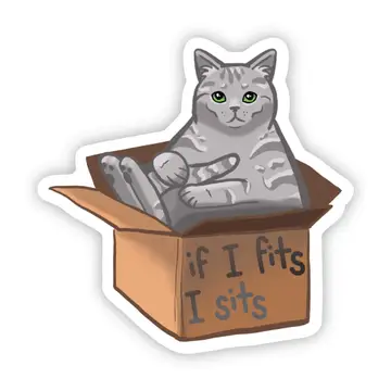"If I Fits I Sits" Sticker - Heart of the Home LV