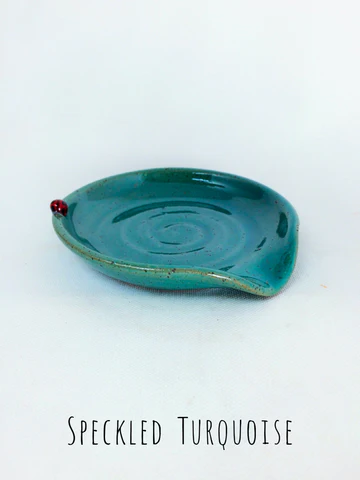 Speckled Turquoise Spoon Rest - Heart of the Home Inc