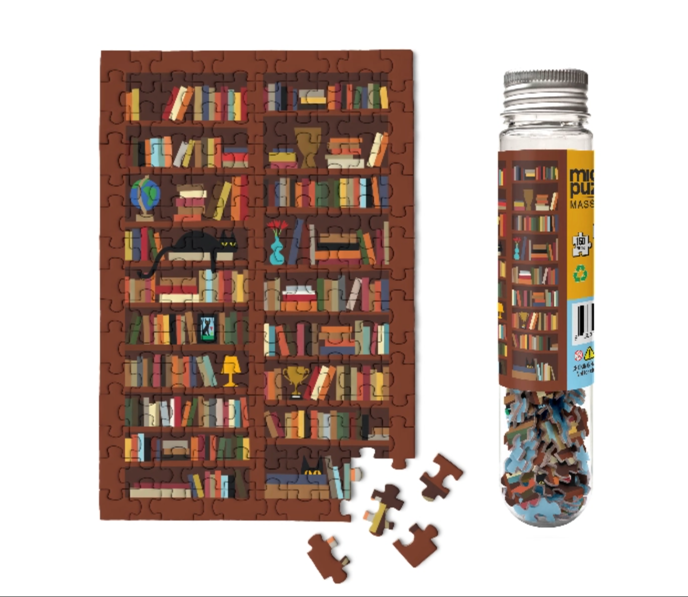 Bookcase Mini Jigsaw Puzzle - Heart of the Home LV