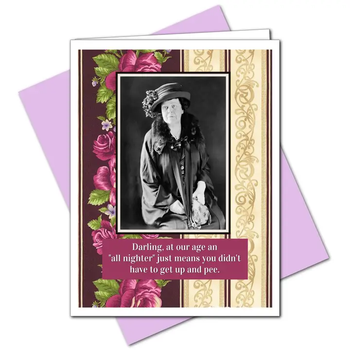 All Nighter Birthday Card