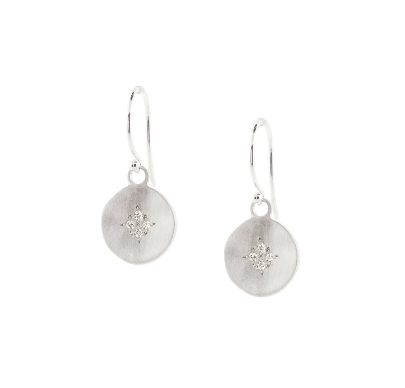 Four Star Wave Diamond Earrings - Heart of the Home Inc
