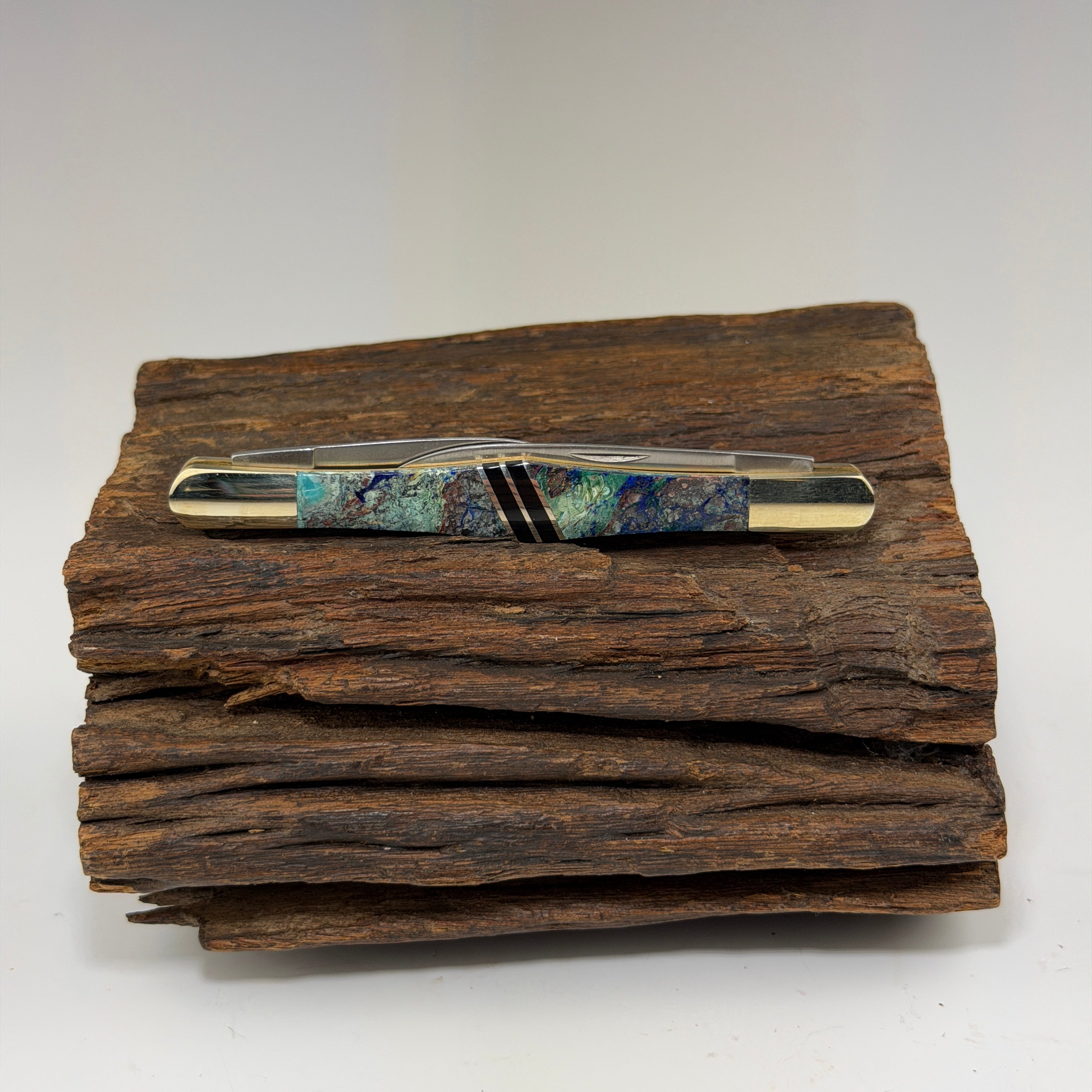 Azurite & Jet Tuxedo Knife - Heart of the Home Inc