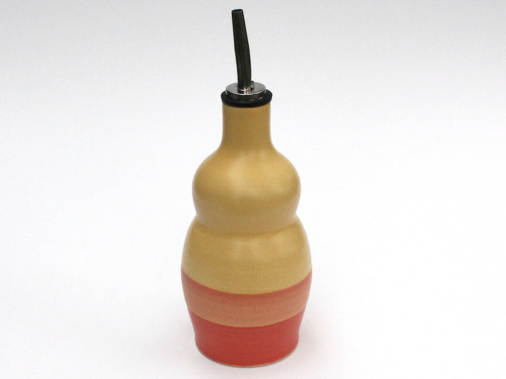 Yellow And Red Ceramic Oil Cruet - Heart of the Home LV