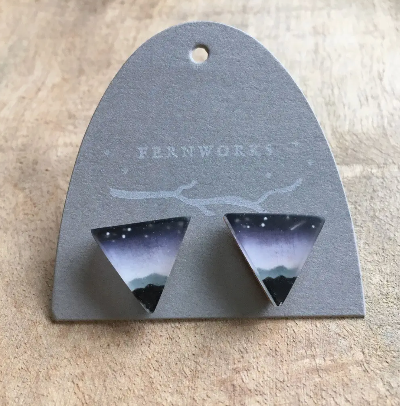 Mountain Stud Earrings - Heart of the Home Inc