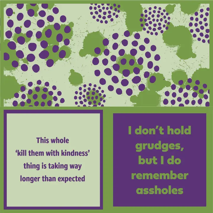 Grudges Double Sided Cocktail Napkin