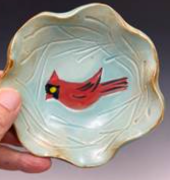 Cardinals Nest Bowl in Turquoise - Heart of the Home Inc