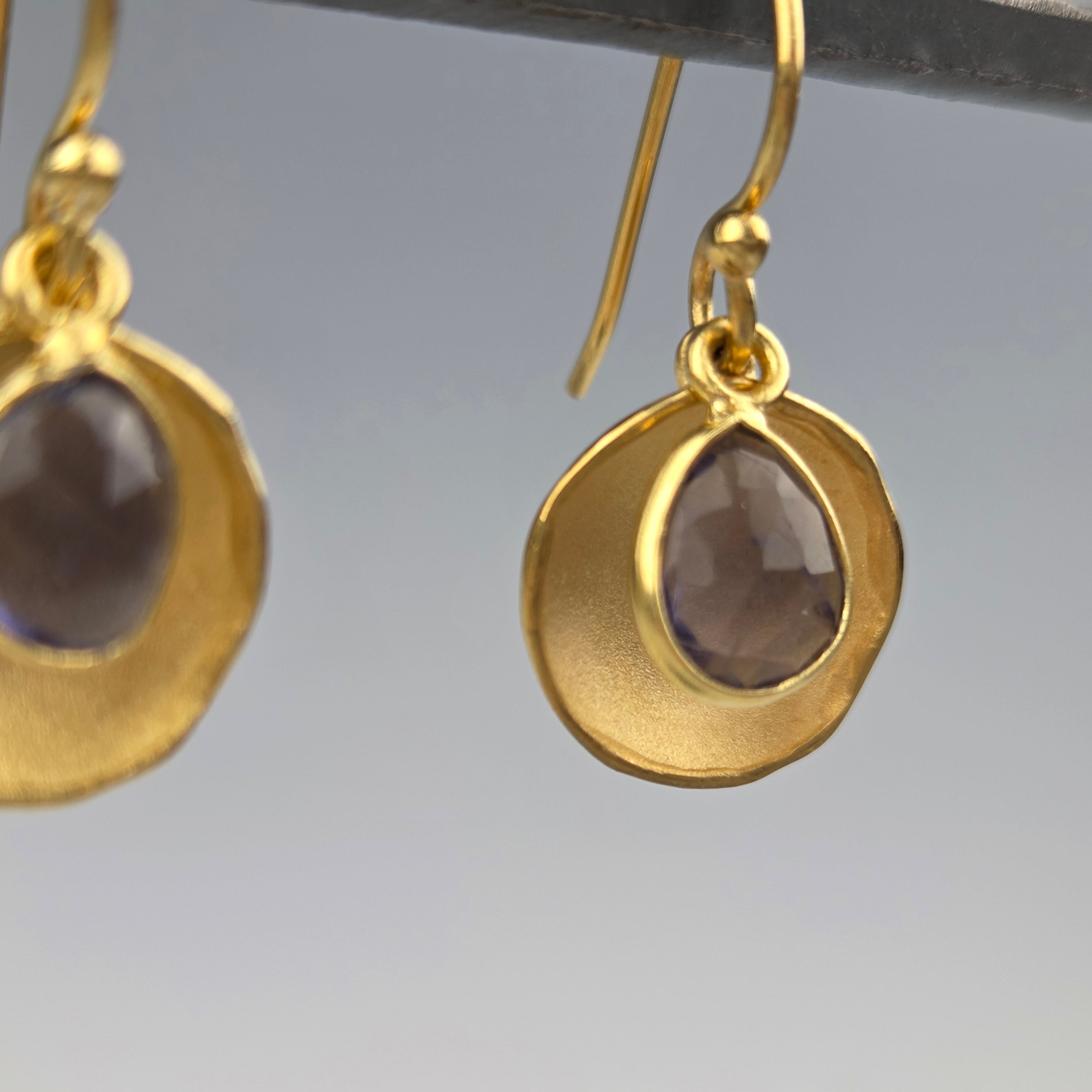 Dishy Iolite Earrings - Heart of the Home Inc