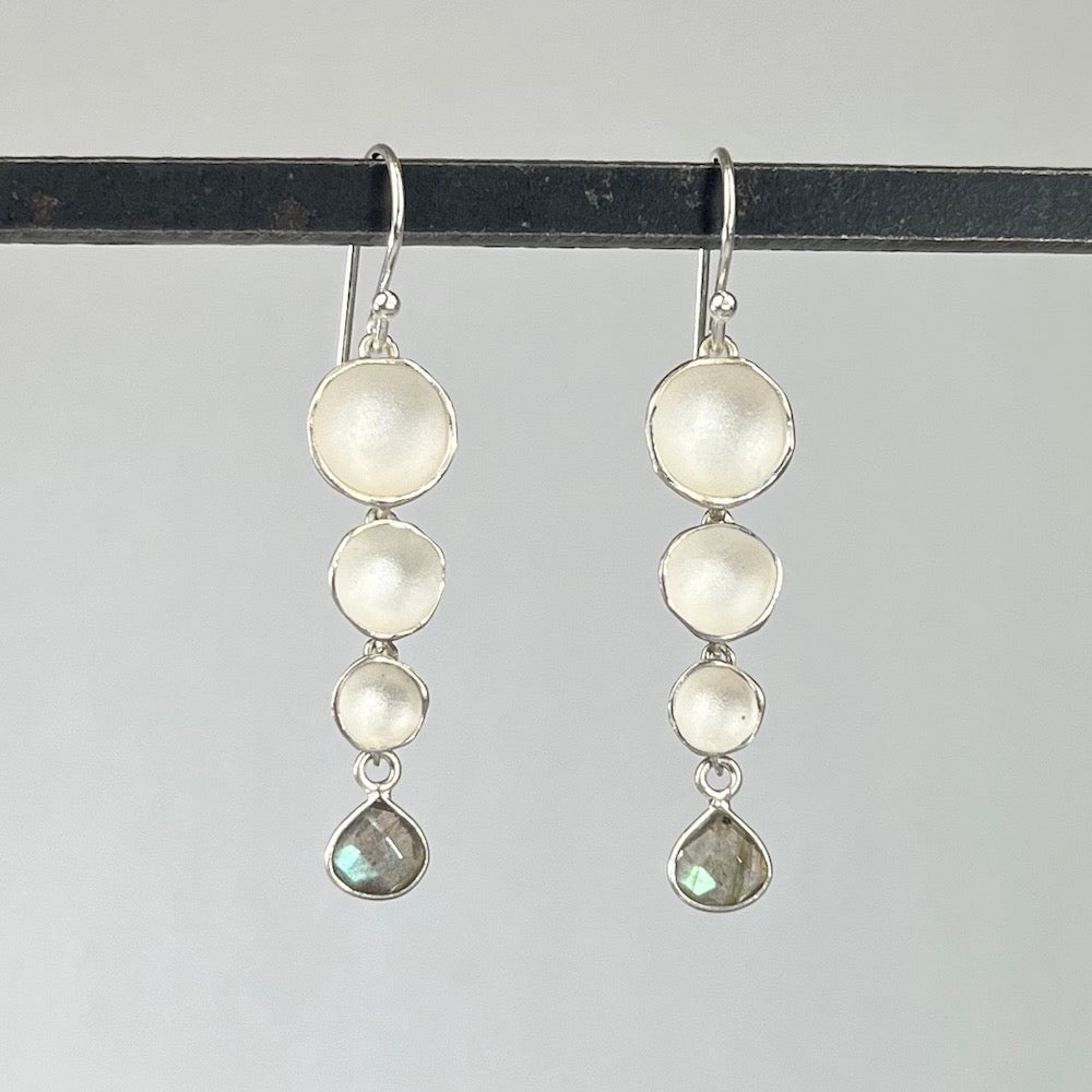 Duster Earrings with Labradorite Drops - Heart of the Home PA