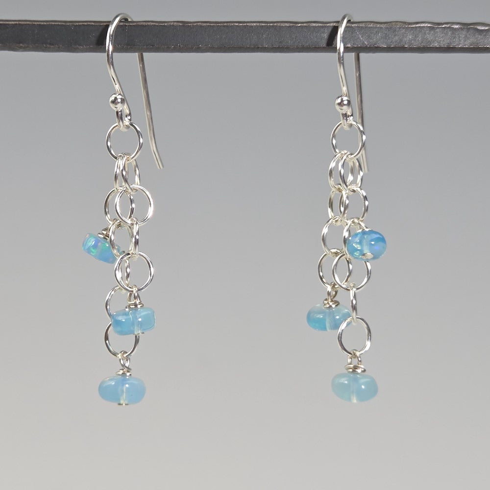 Opal Raindrop Earrings - Heart of the Home Inc