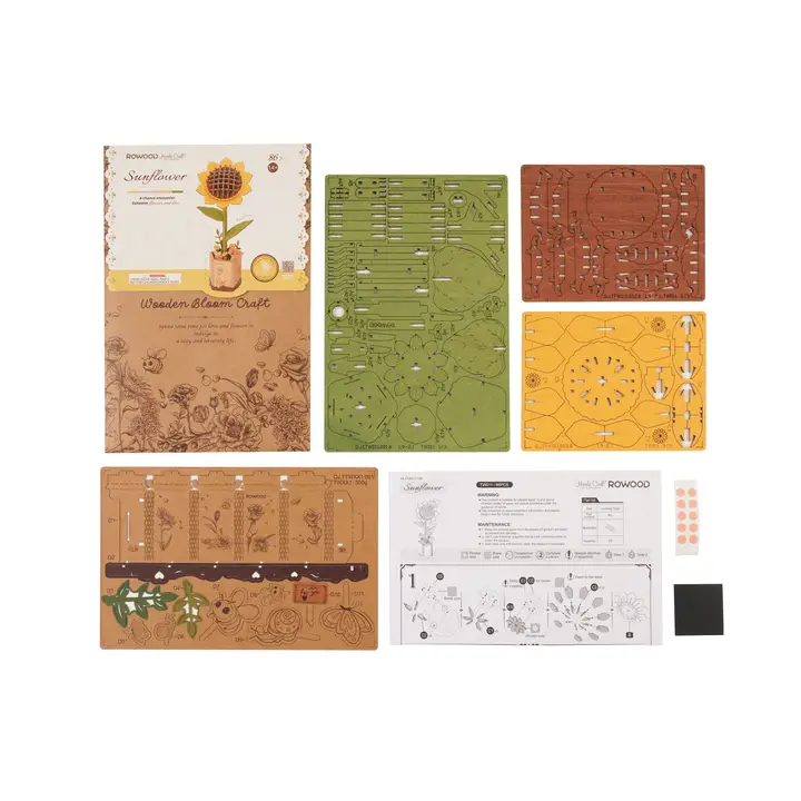 Sunflower Wooden 3D Puzzle - Heart of the Home LV