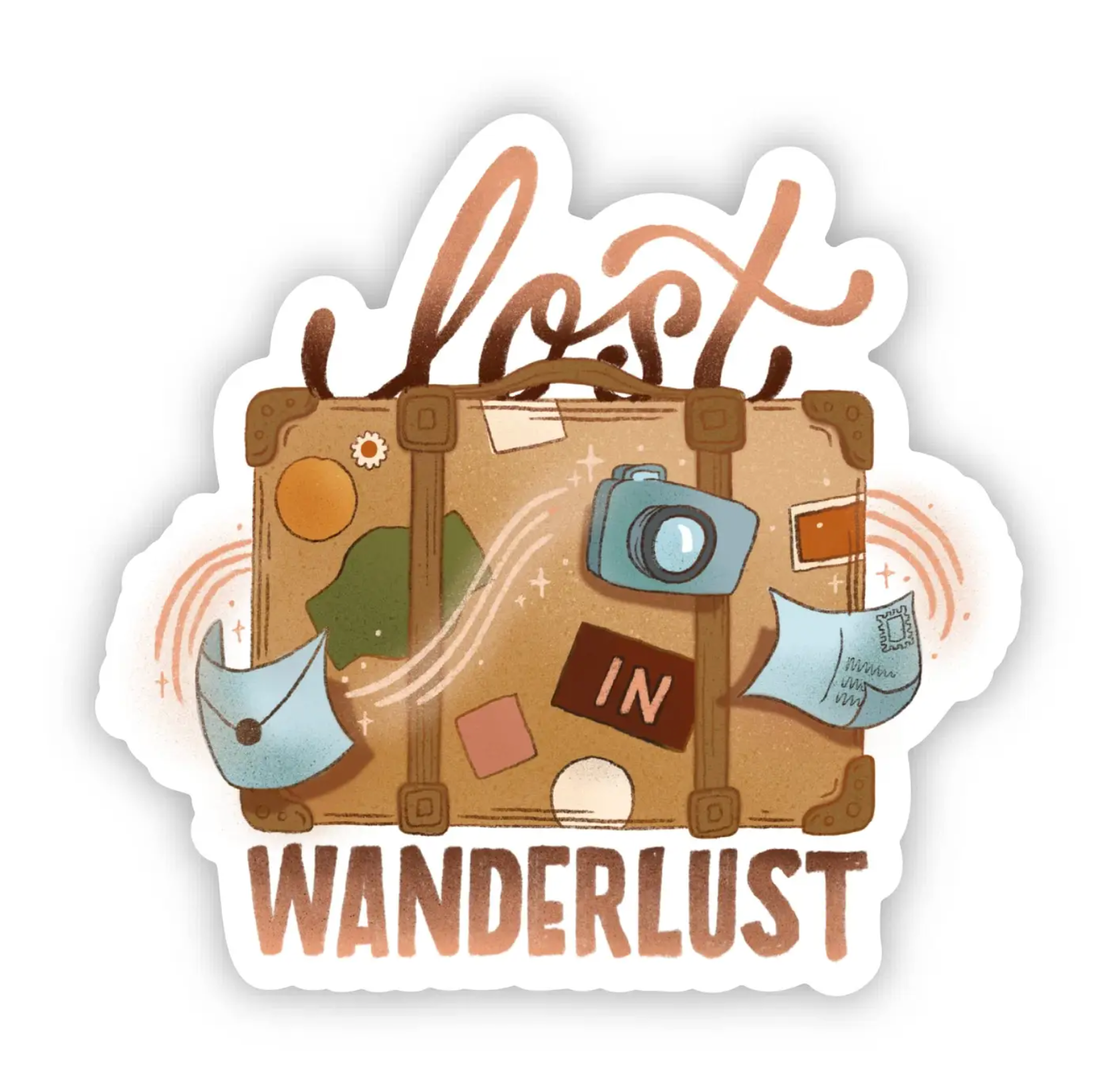 Lost in Wanderlust Sticker - Heart of the Home Inc