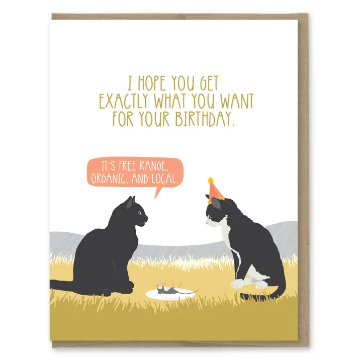 Organic Mouse Birthday Card - Heart of the Home LV