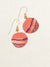 Rip Tide Earrings in Peach Sunset - Heart of the Home PA