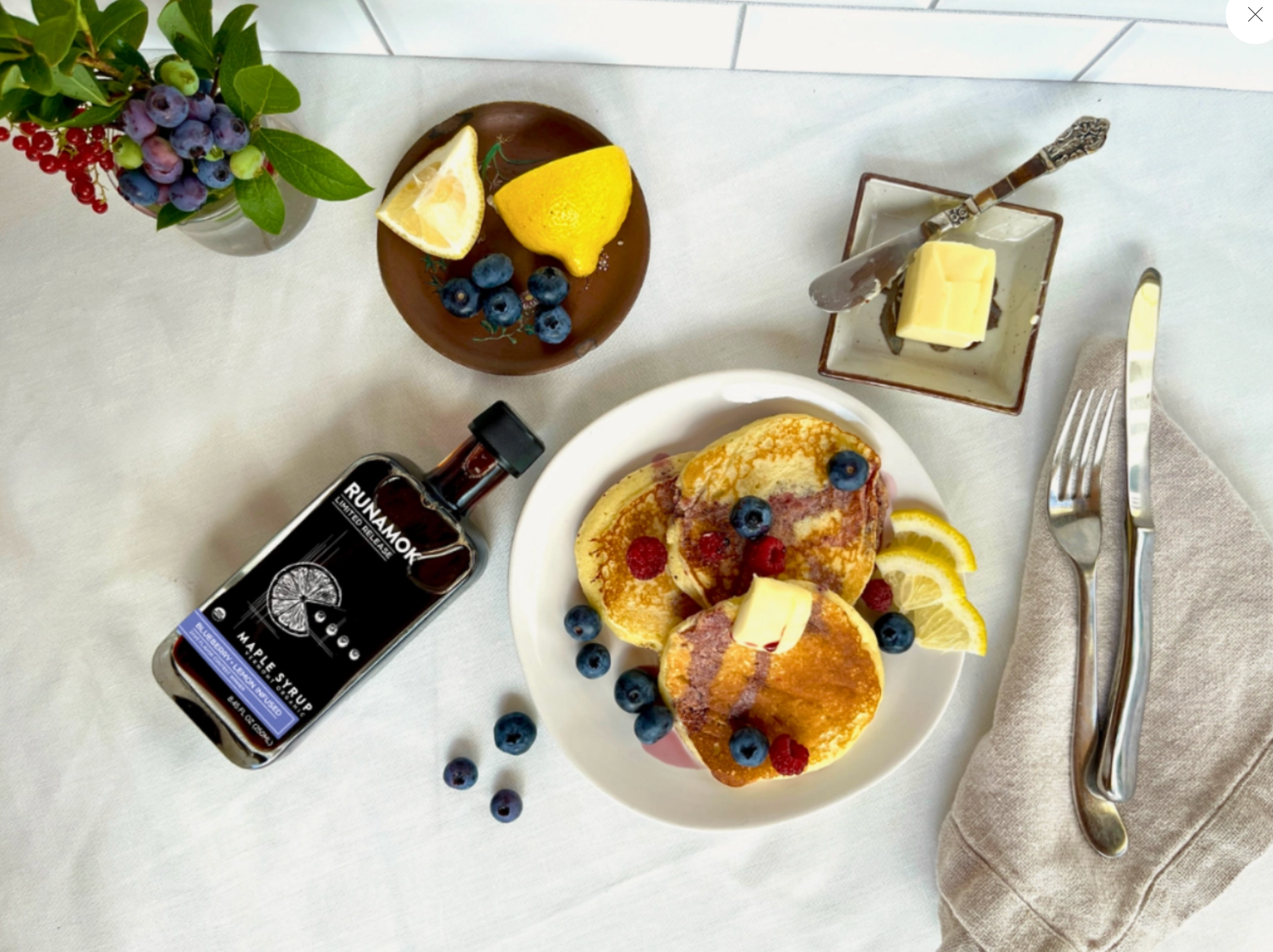 Limited Edition Blueberry + Lemon Infused Organic Maple Syrup - Heart of the Home Inc