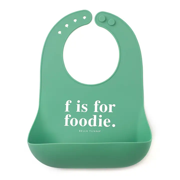 F Is For Foodie Wonder Bib - Heart of the Home LV