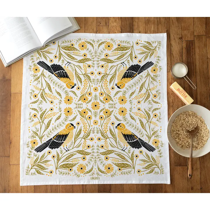 Goldfinch Tea Towel - Heart of the Home Inc