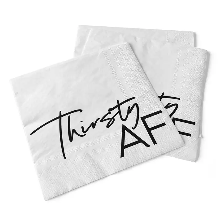 Thirsty AF Cocktail Napkins - Heart of the Home Inc