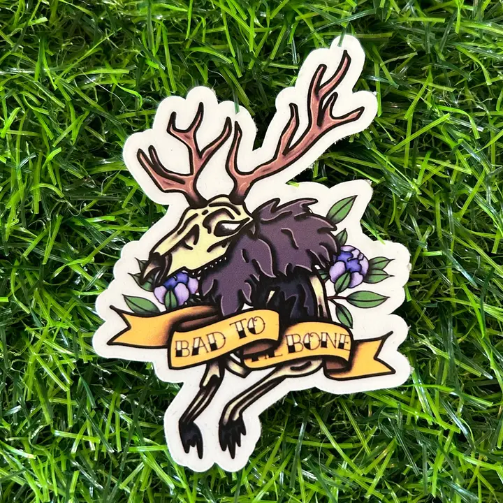 Bad to the Bone Wendigo Sticker