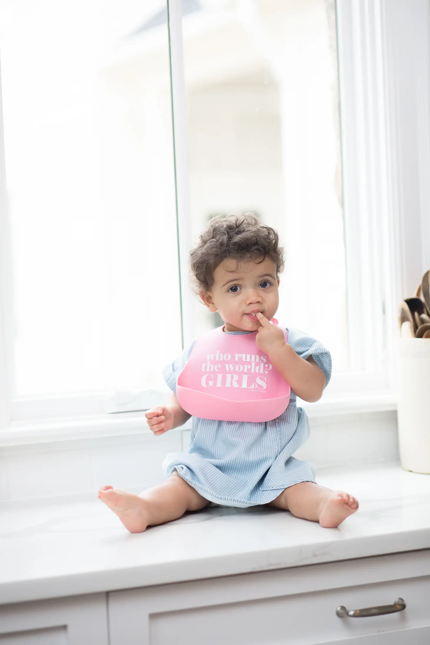 Wonder Bib - Who Runs the World - Heart of the Home PA