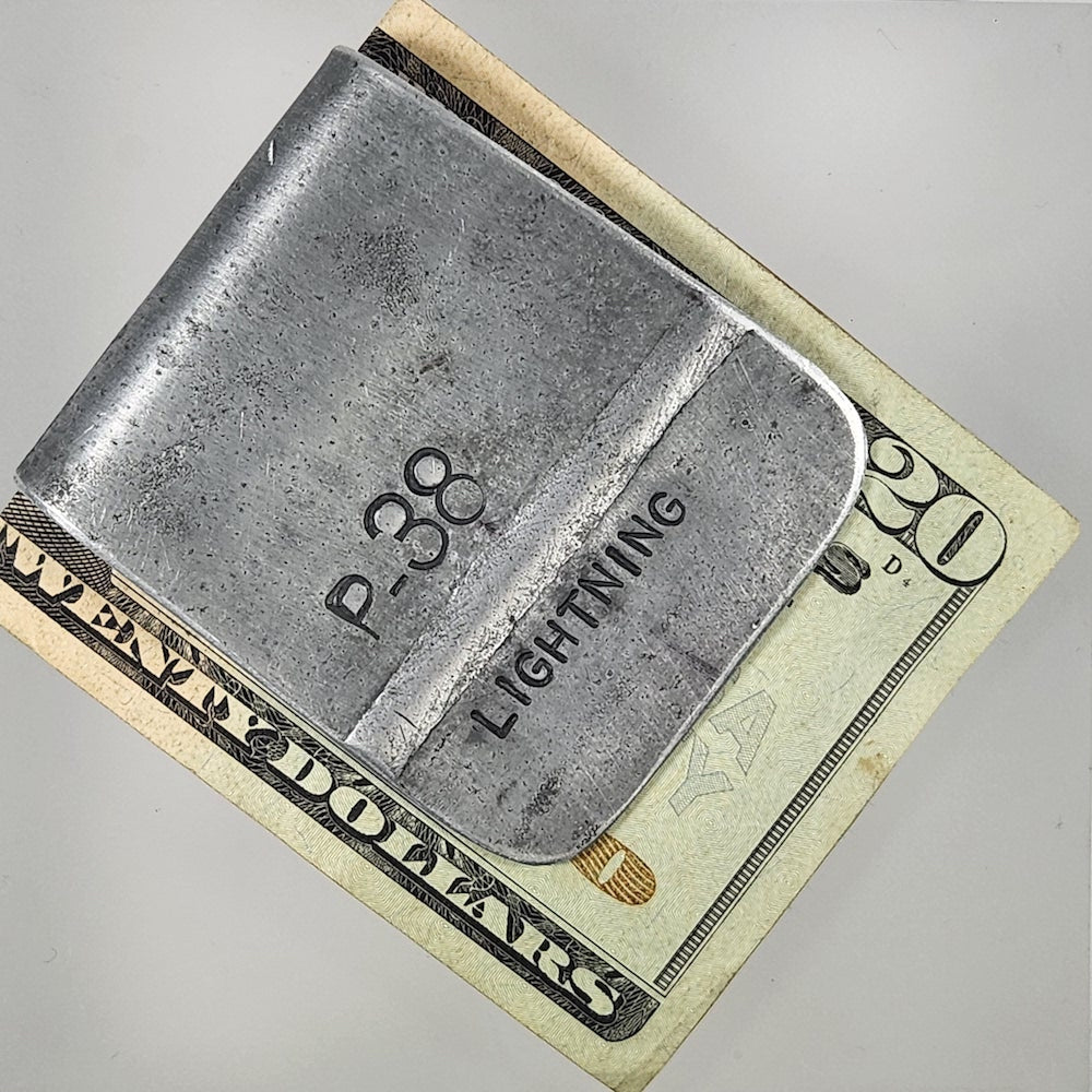P-38 Lightning Aircraft Salvage Moneyclip - Heart of the Home LV