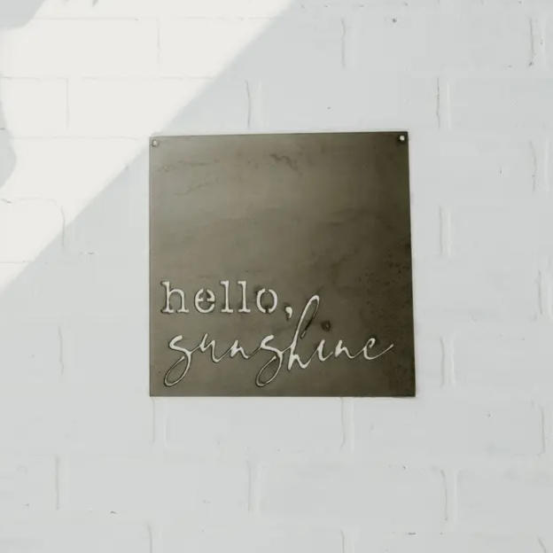 Hello Sunshine Wall Sign - Heart of the Home Inc