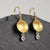 Dishy Zircon Charm Earrings in Gold Vermeil - Heart of the Home LV