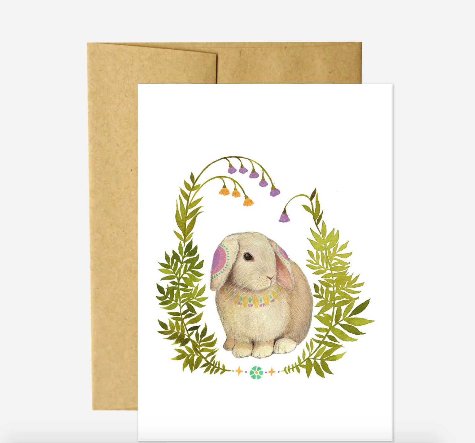 Bunny Bloom Blank Card - Heart of the Home Inc