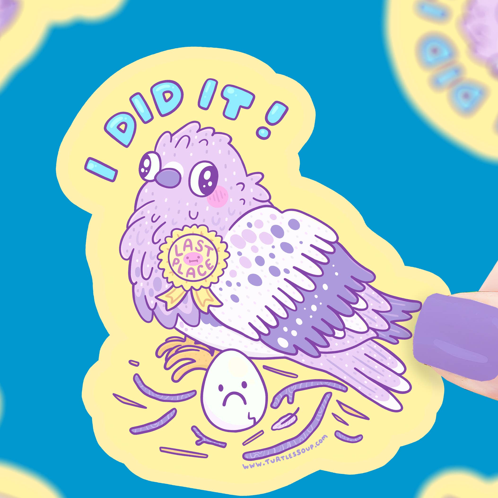 Last Place Pigeon Sticker
