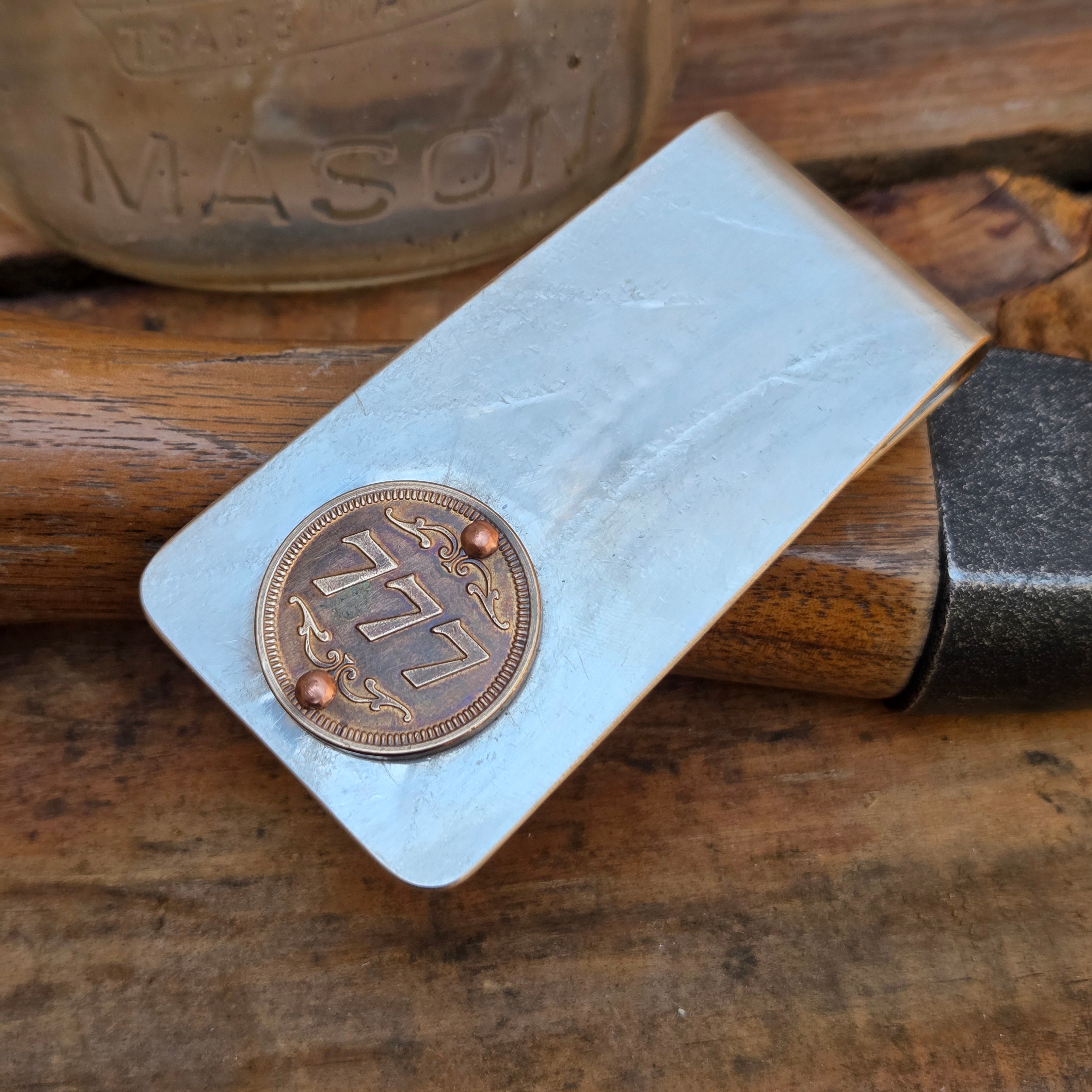 Lucky 777 Token on Silver Tray