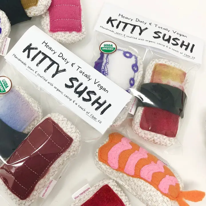 Catnip Sushi Toy - Heart of the Home Inc