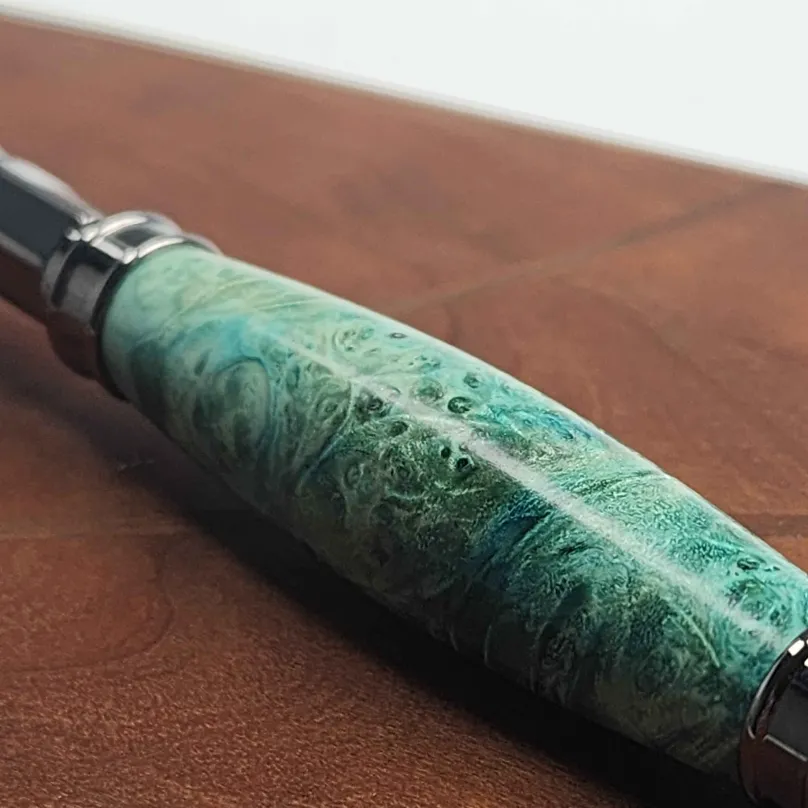 Turquoise Box Elder Roller Pen