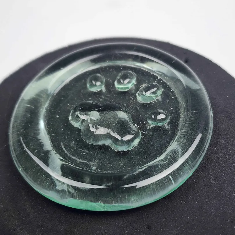 Paw Small Glass Token
