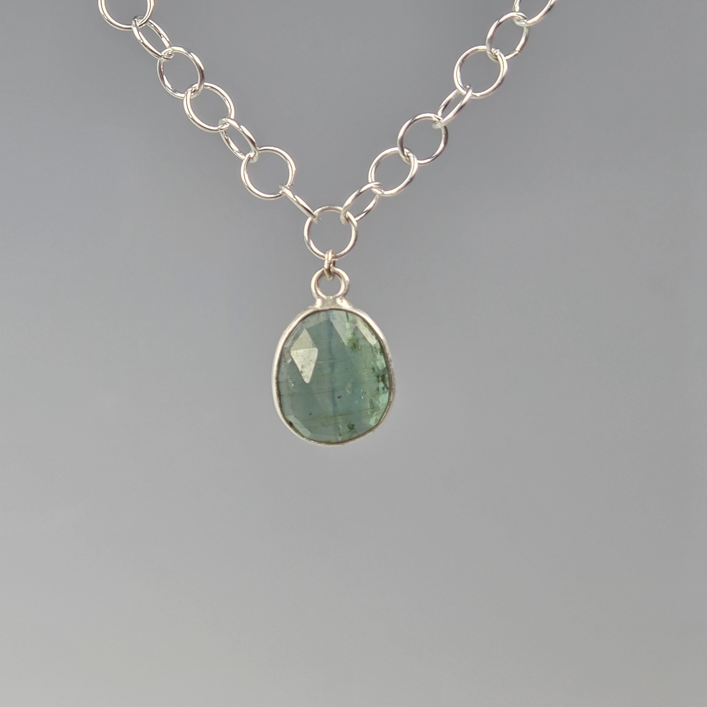 Green Kyanite Necklace - Heart of the Home Inc