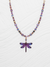 Dragonfly Dreams Beaded Necklace in Violet - Heart of the Home LV