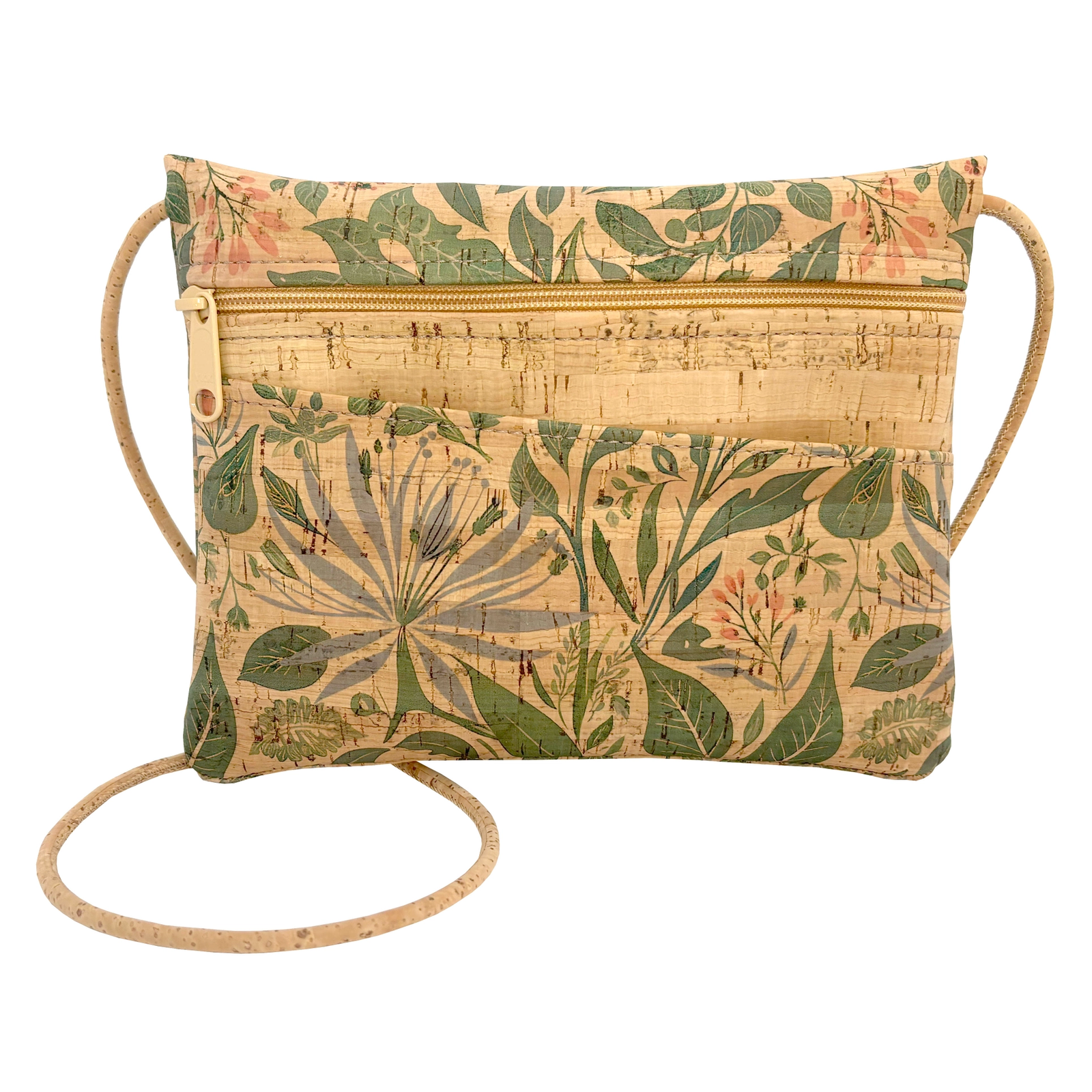 Cork Cross Body+Hip Bag in Lush Botanicals - Heart of the Home Inc