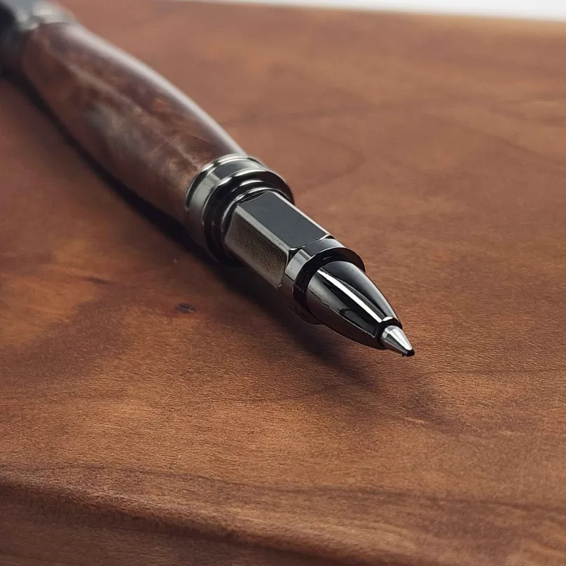 Redwood Burl Vertex Roller Pen