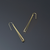 Glint Earrings In Satin Gold - Heart of the Home Inc