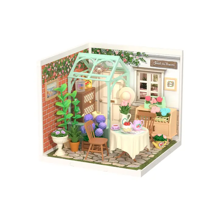 Blooming Tea Garden Miniature House Kit - Heart of the Home Inc