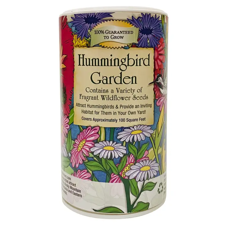 Hummingbird Shaker Garden Can Seed Kit - Heart of the Home Inc