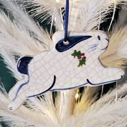 Running Bunny Ceramic Ornament - Heart of the Home LV