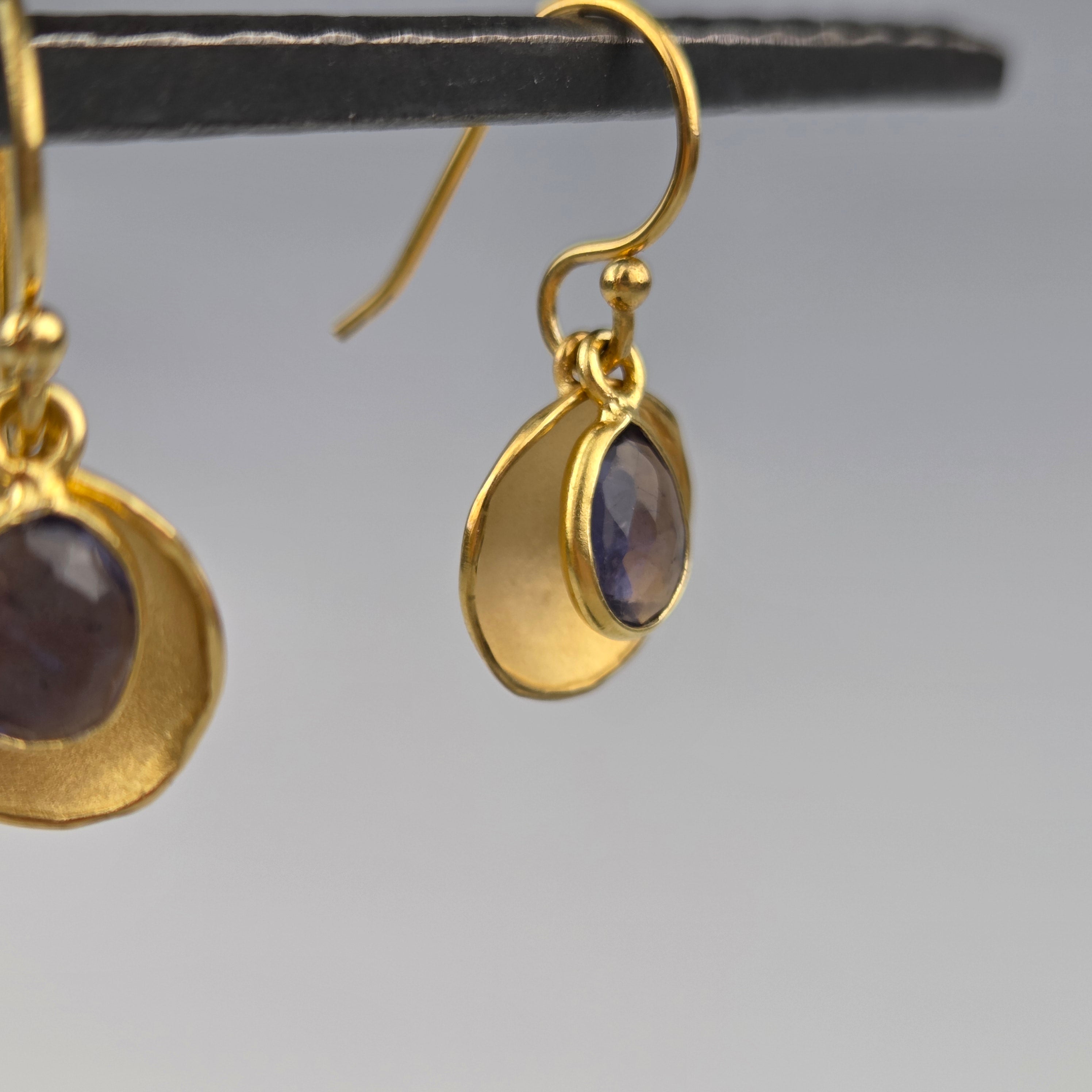Dishy Iolite Earrings - Heart of the Home Inc