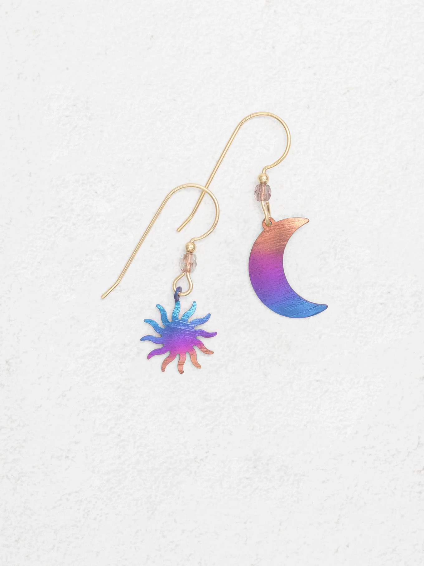 Sun & Moon Earrings in "Sunrise" - Heart of the Home Inc