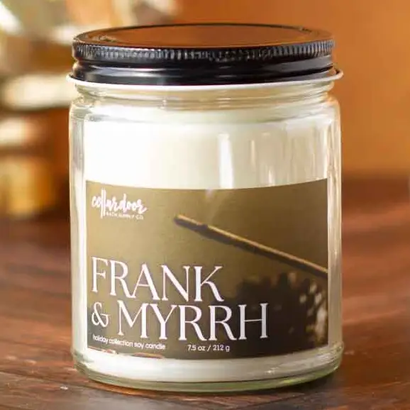 Frank & Myrrh 7.5oz Jar Candle - Heart of the Home Inc