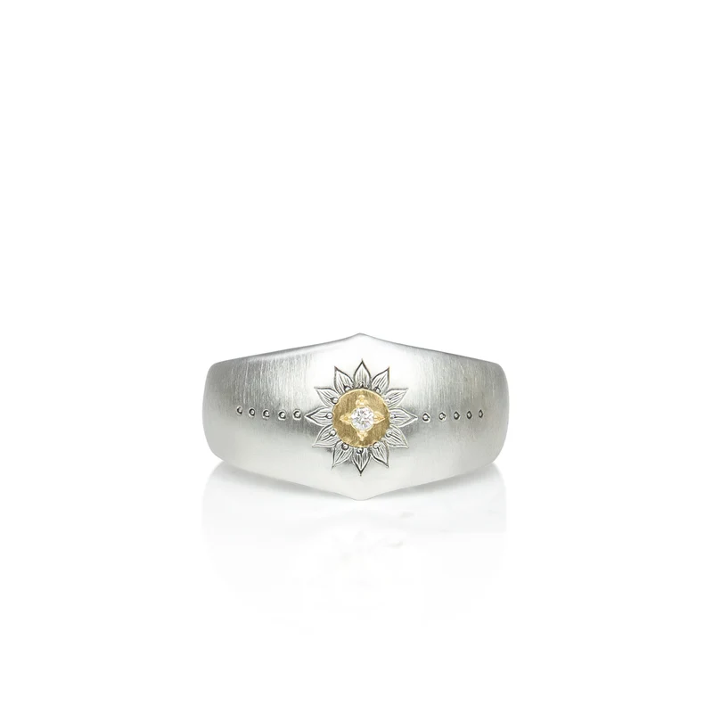 Soleil Silver & Gold Band