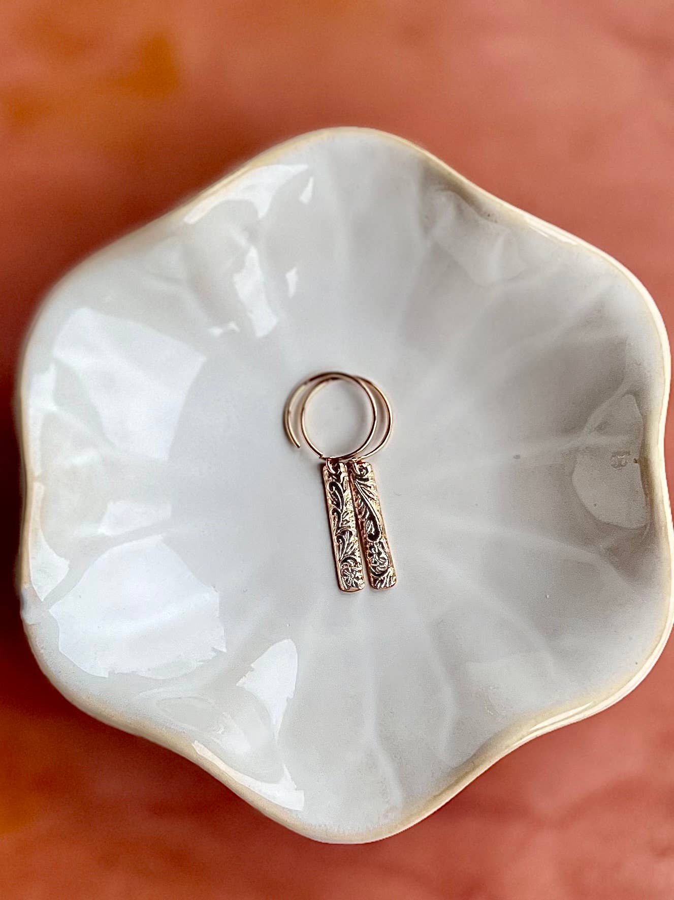 Blossom Bar Hoop Earrings