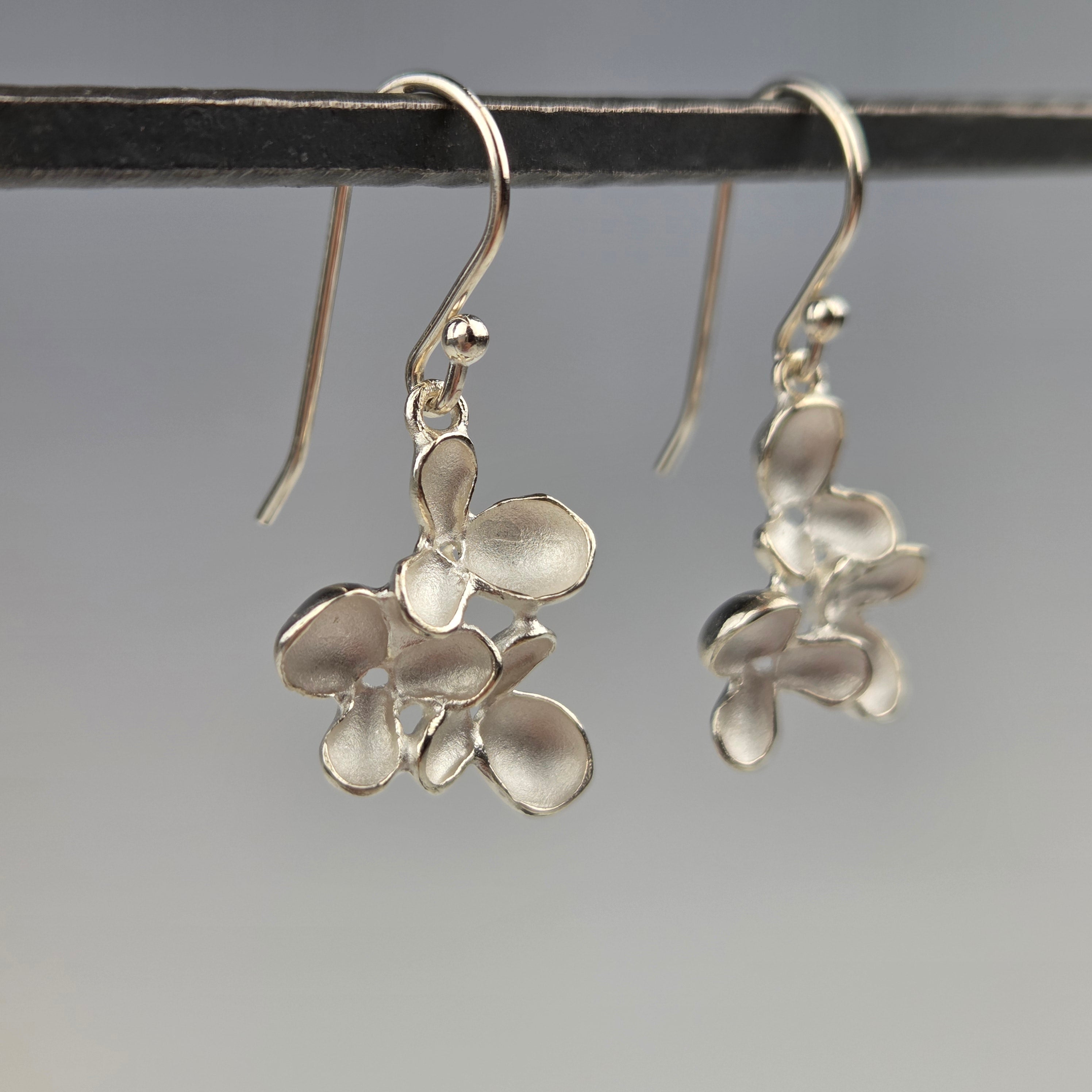 Triple Bloom Hook Earrings - Heart of the Home Inc