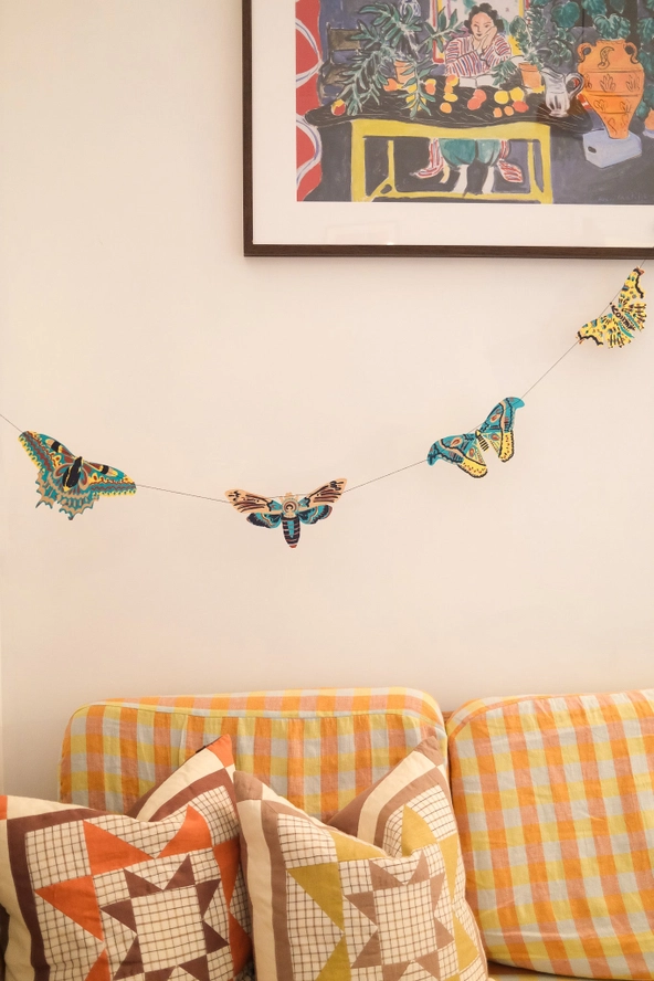 Moths Garland - Heart of the Home Inc